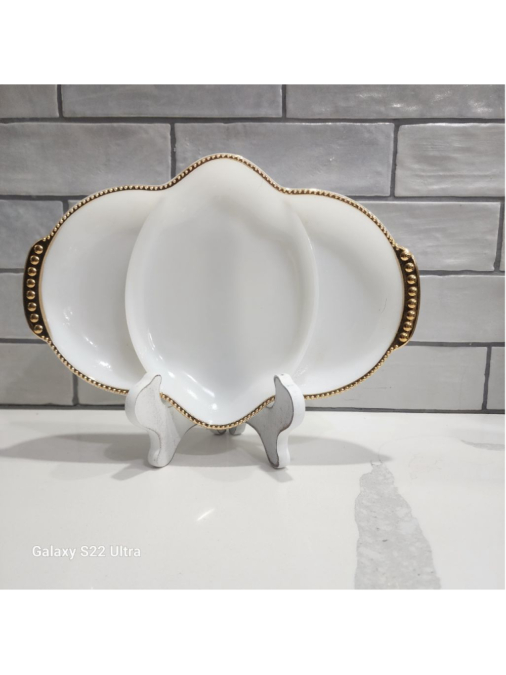 Fire King Milk Glass Relish Tray, 1950's